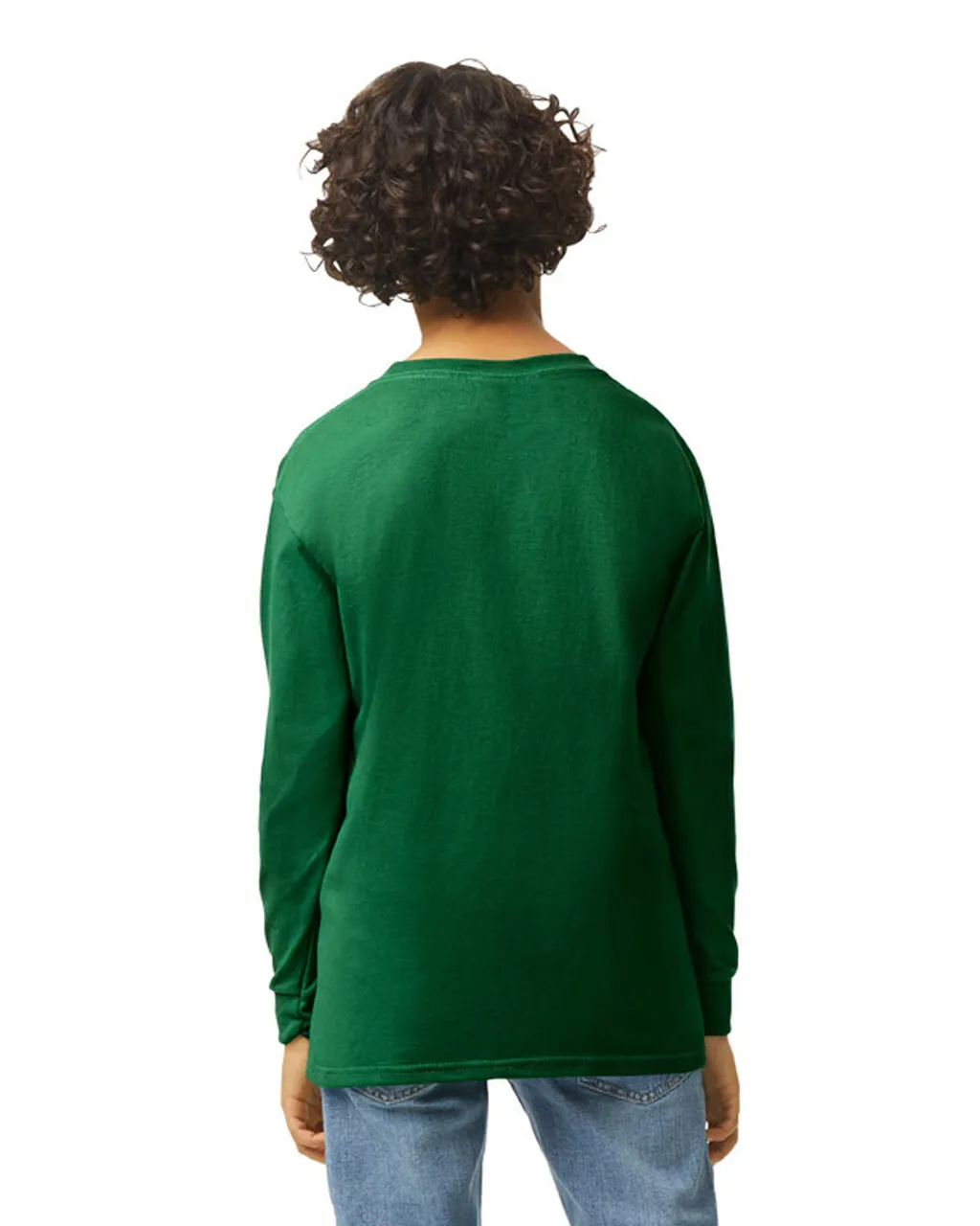 Gildan 5400B Youth Long Sleeve - Forest Green - Image 3