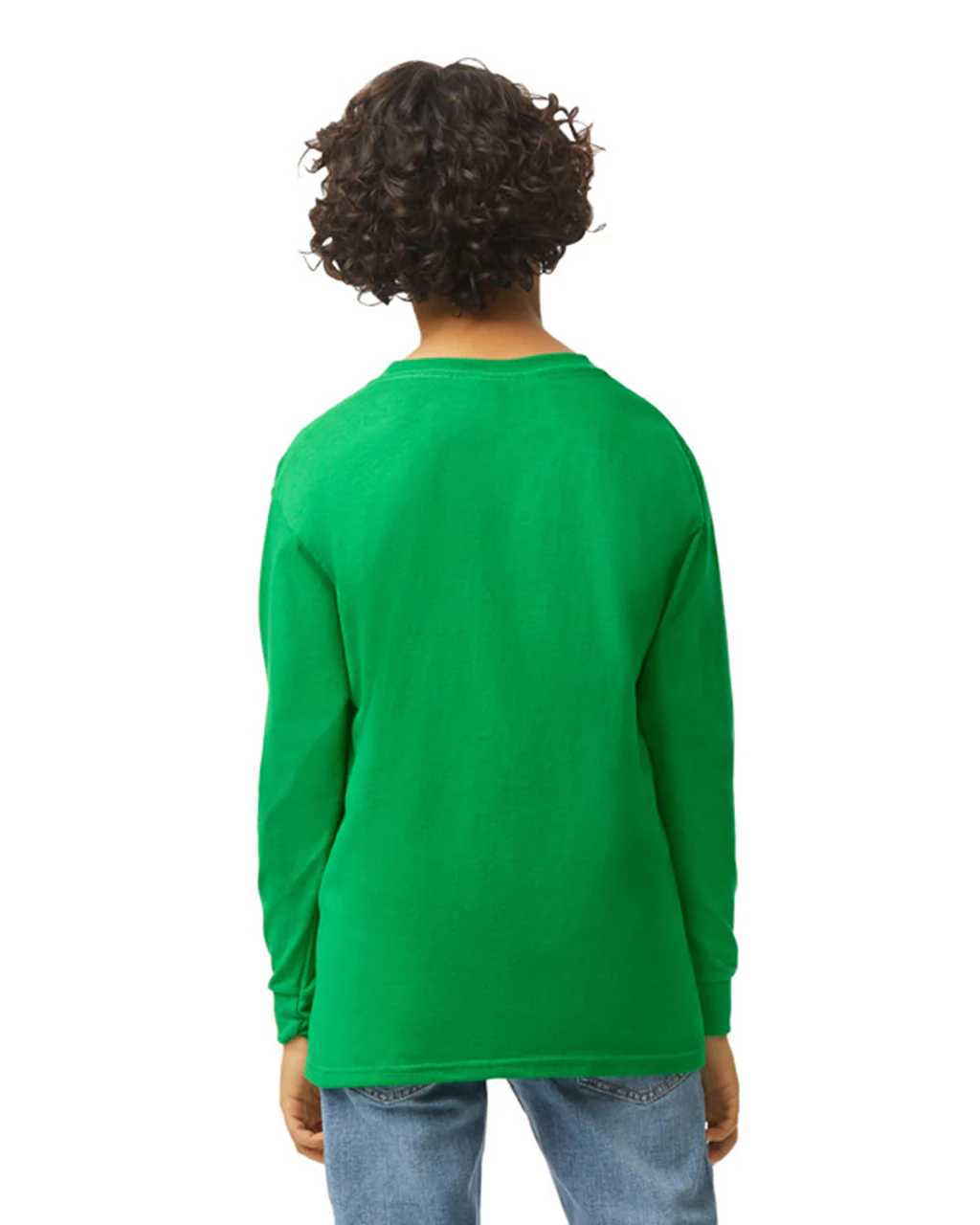 Gildan 5400B Youth Long Sleeve - Irish Green - Image 2