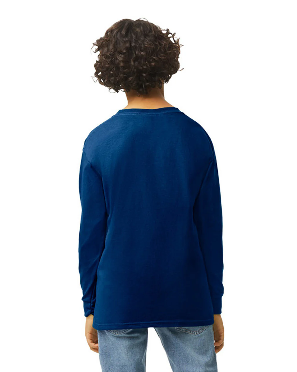 Gildan 5400B Youth Long Sleeve - Navy - Image 2