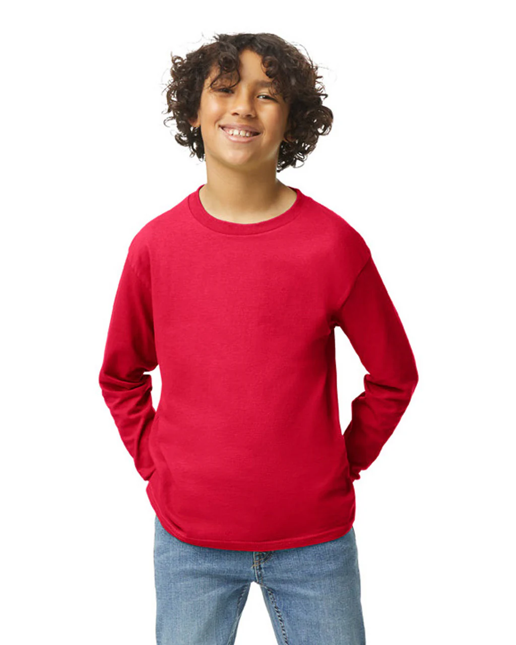 Gildan 5400B Youth Long Sleeve - Red