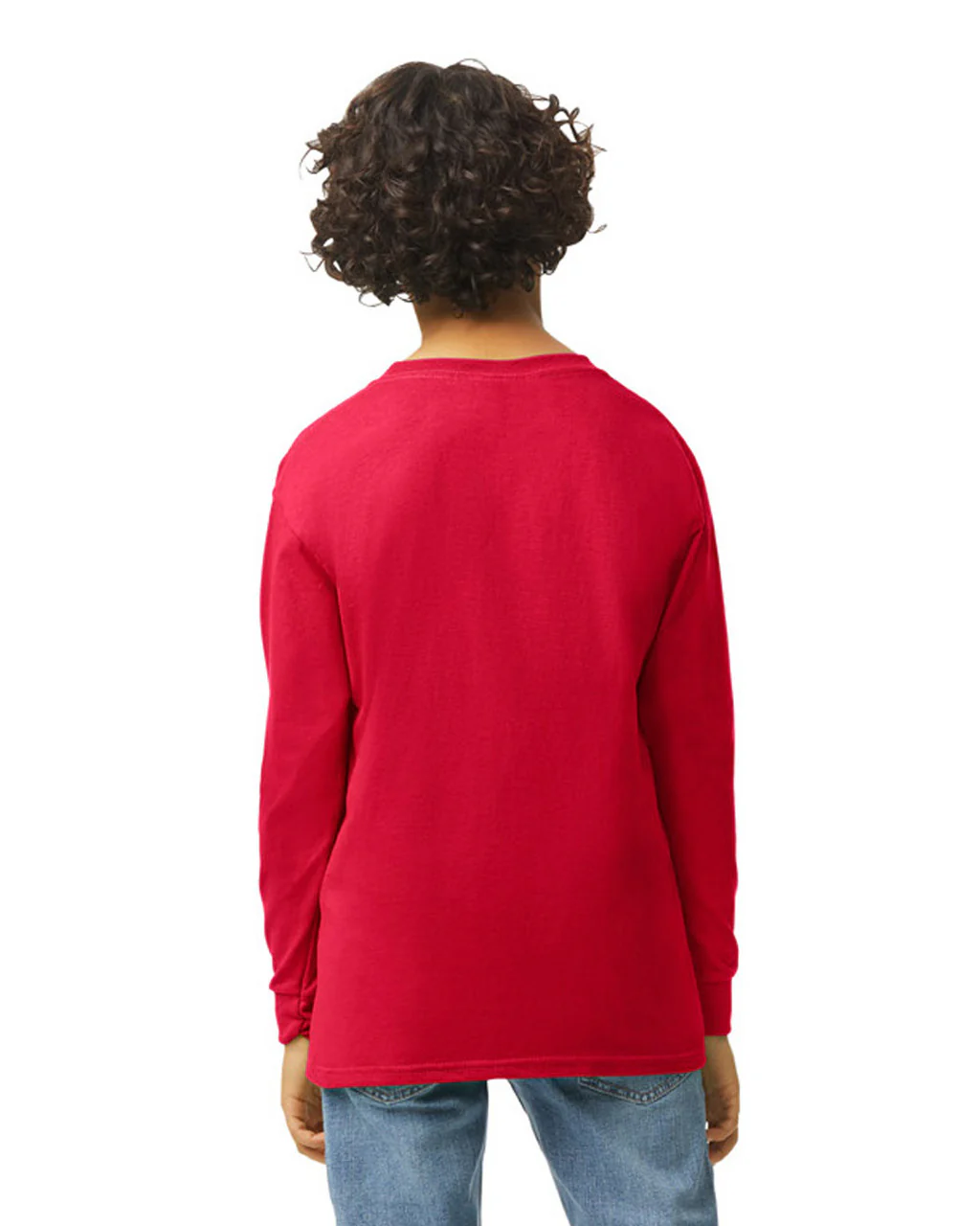 Gildan 5400B Youth Long Sleeve - Red - Image 2