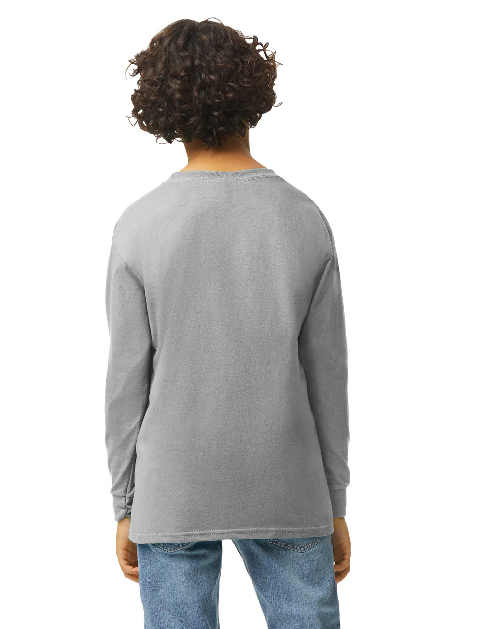 Gildan 5400B Youth Long Sleeve - Sport Grey - Image 2