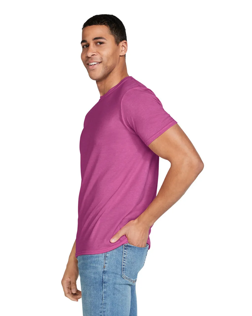 Gildan 64000 Softstyle - Heather Berry - Image 3