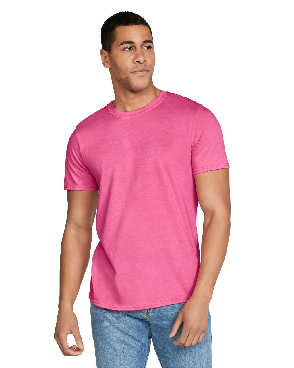 Gildan 64000 Softstyle - Heather Heliconia - Image 2