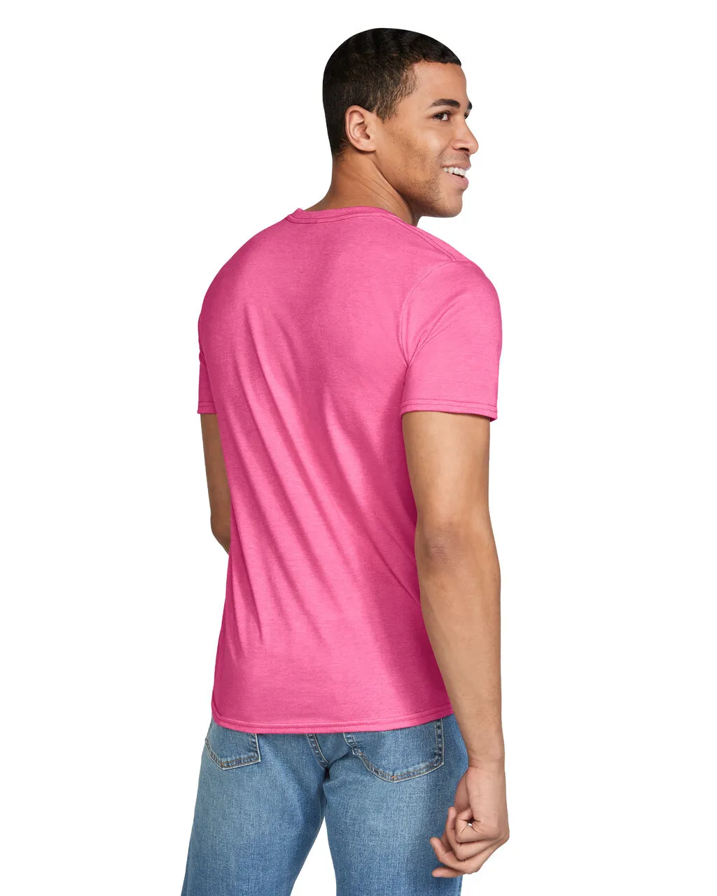 Gildan 64000 Softstyle - Heather Heliconia - Image 3