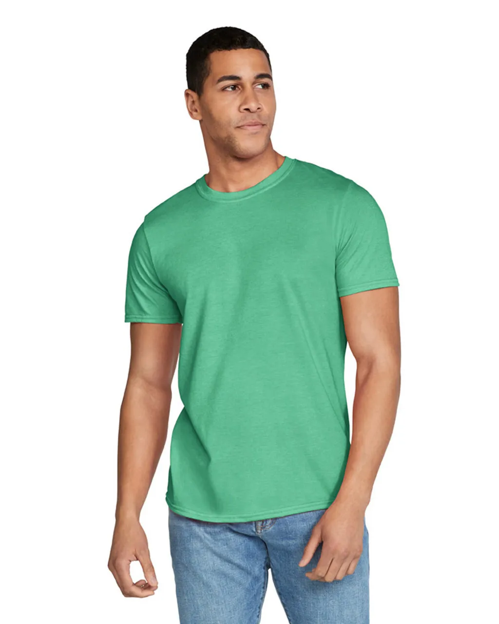 Gildan 64000 Softstyle - Heather Irish Green