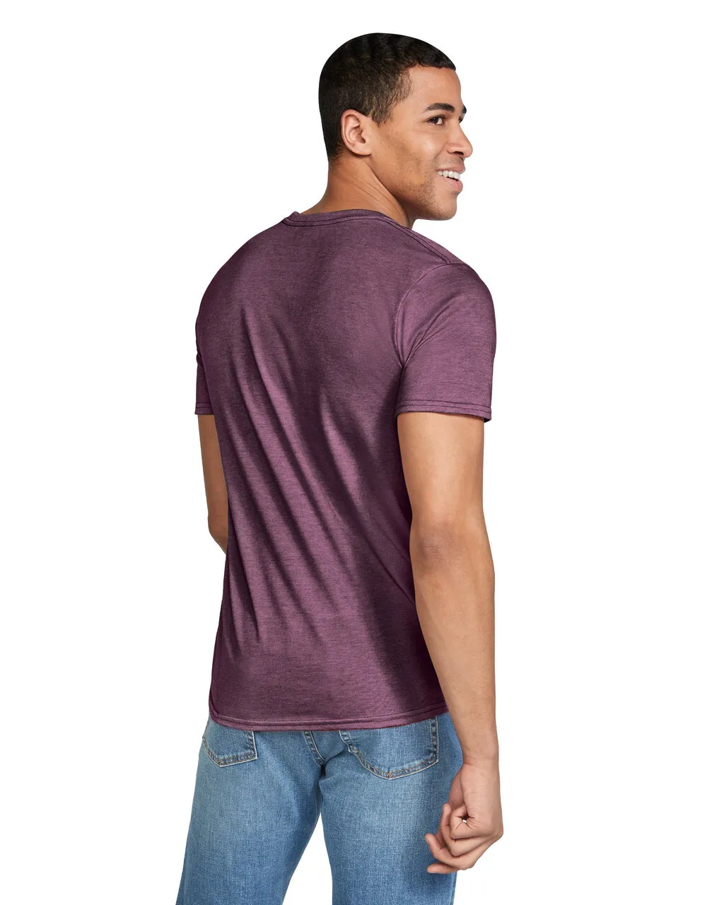 Gildan 64000 Softstyle - Heather Maroon - Image 2
