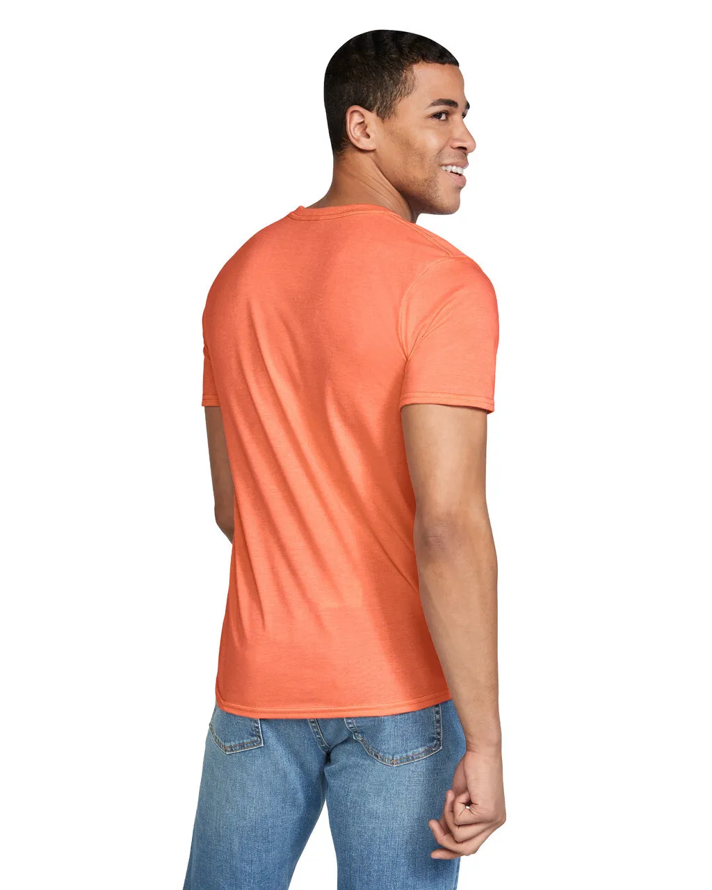 Gildan 64000 Softstyle - Heather Orange - Image 2
