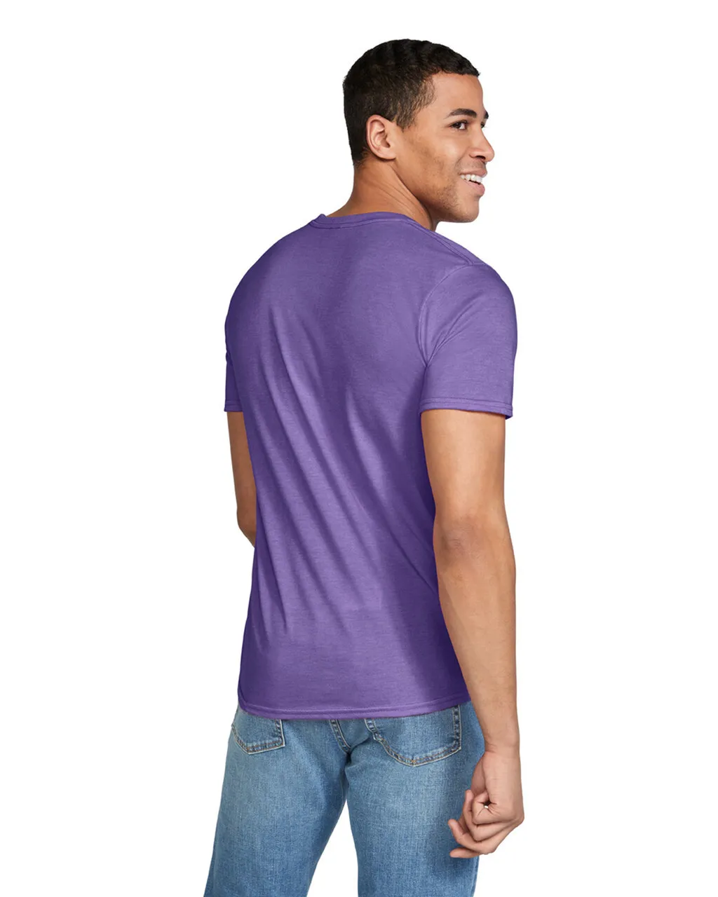 Gildan 64000 Softstyle - Heather Purple - Image 2
