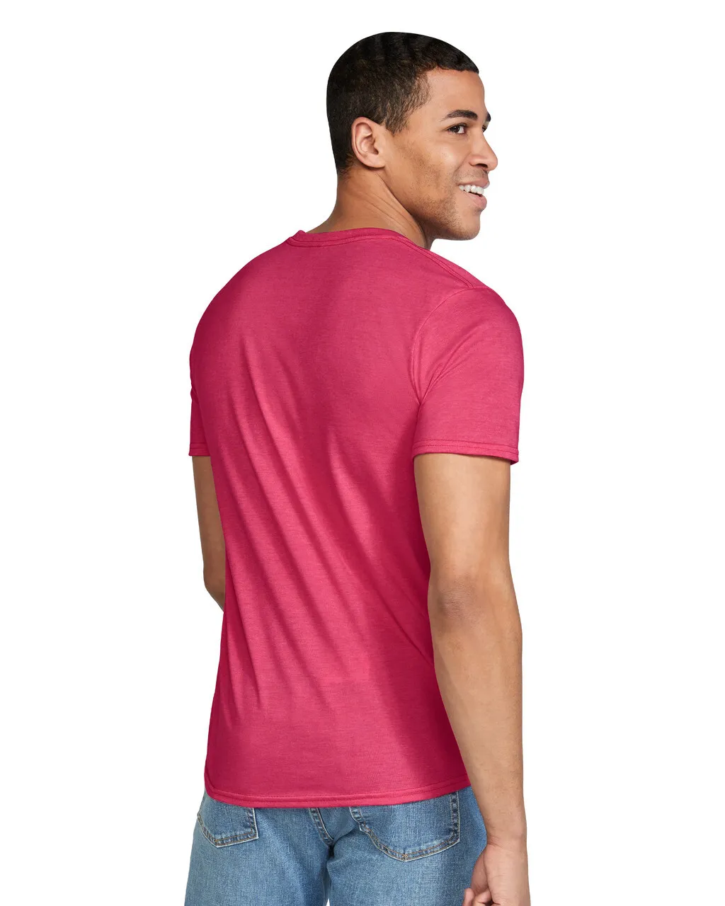 Gildan 64000 Softstyle - Heather Red - Image 2