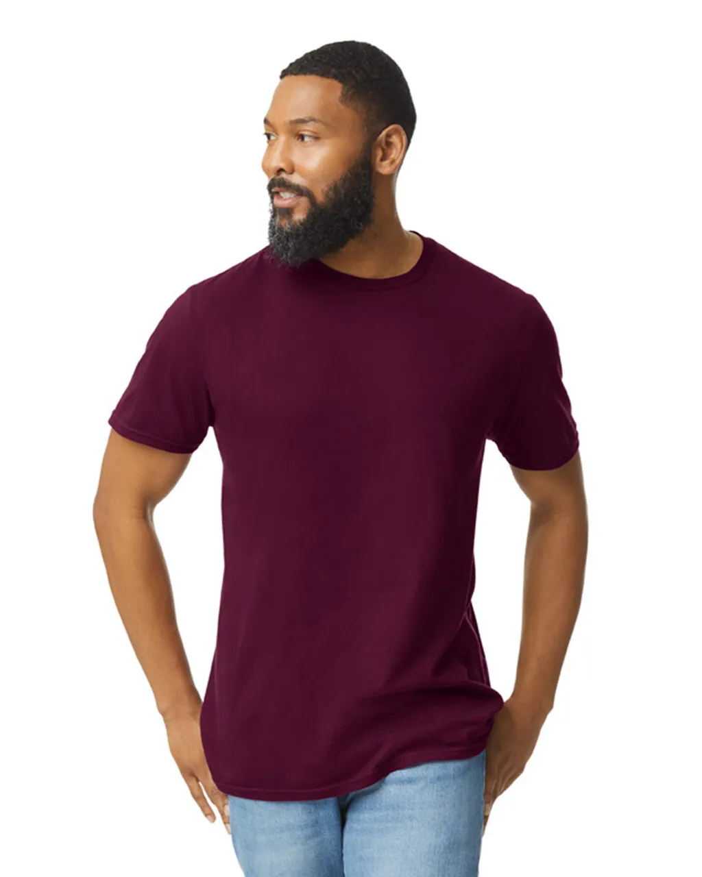 Gildan 64000 Softstyle - Maroon - Image 5