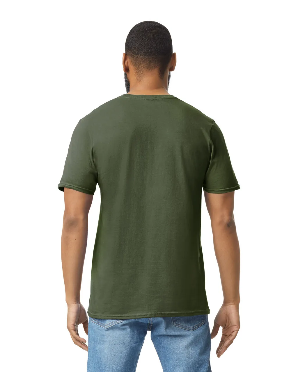 Gildan 64000 Softstyle - Military Green - Image 2