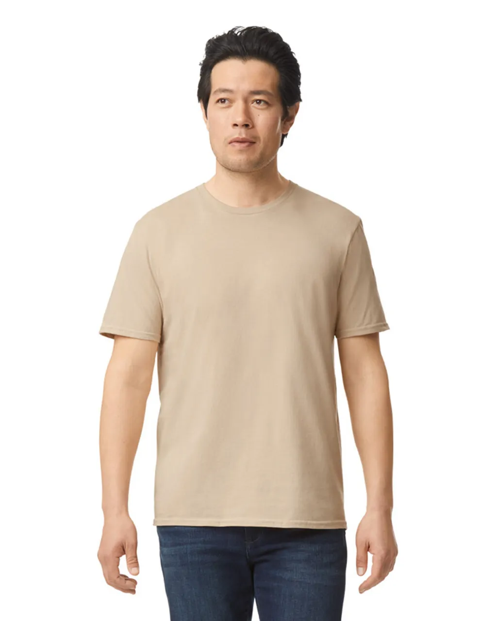 Gildan 64000 Softstyle - Sand - Image 5