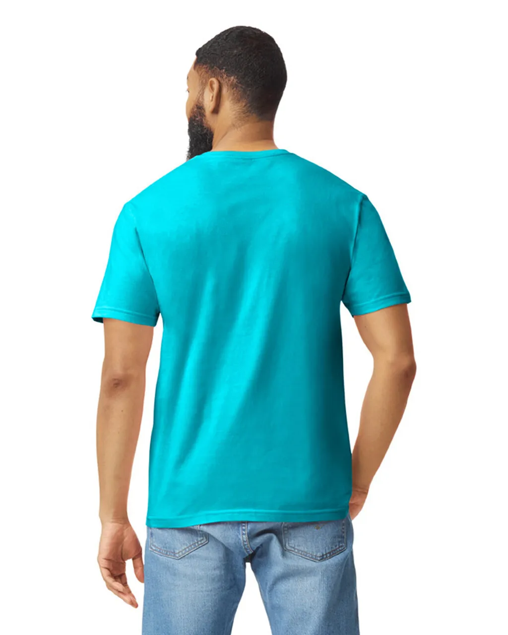 Gildan 64000 Softstyle - Tropical Blue - Image 2
