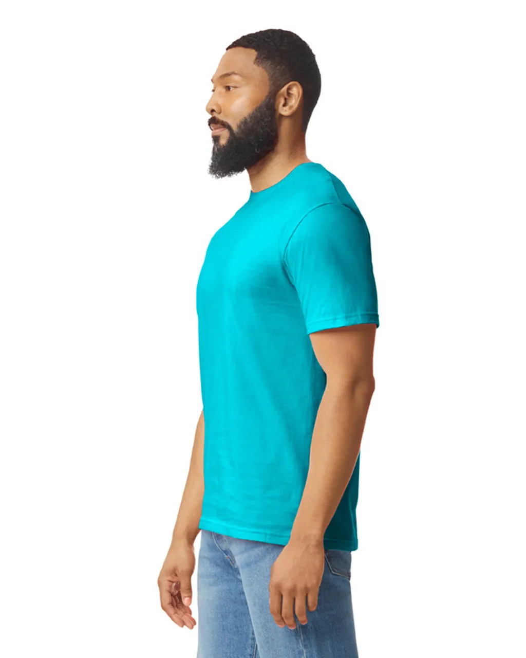 Gildan 64000 Softstyle - Tropical Blue - Image 3