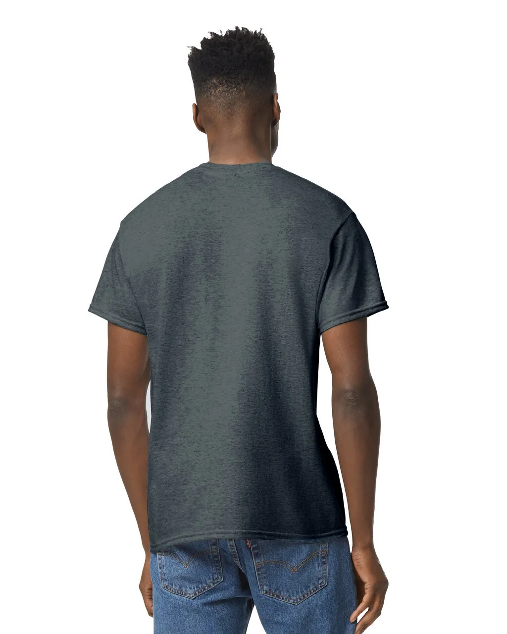 Gildan 8000 DryBlend - Dark Heather - Image 3