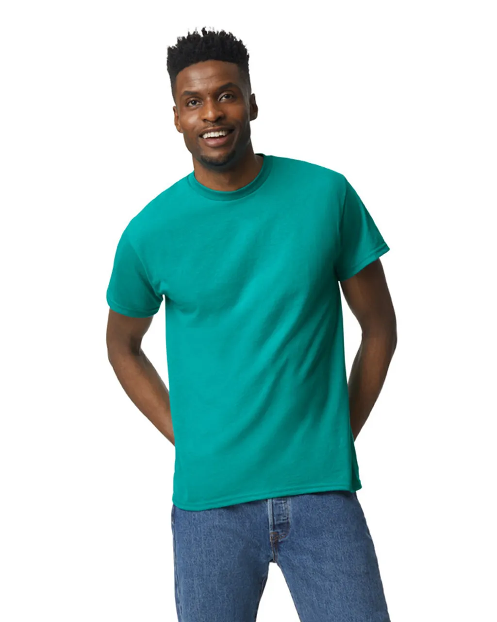 Gildan 8000 DryBlend - Jade Dome - Image 5