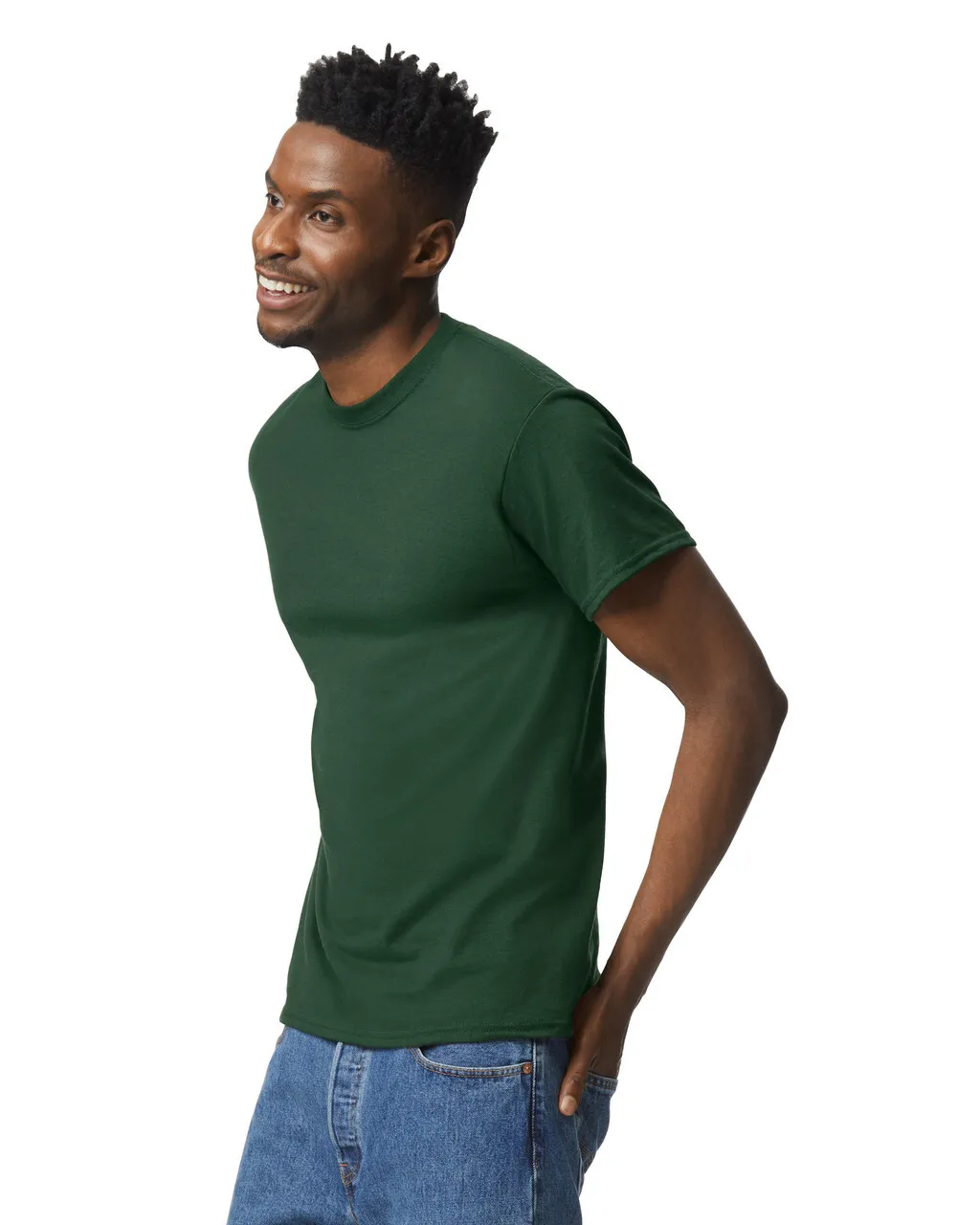 Gildan 8000 DryBlend - Sport Dark Green - Image 2