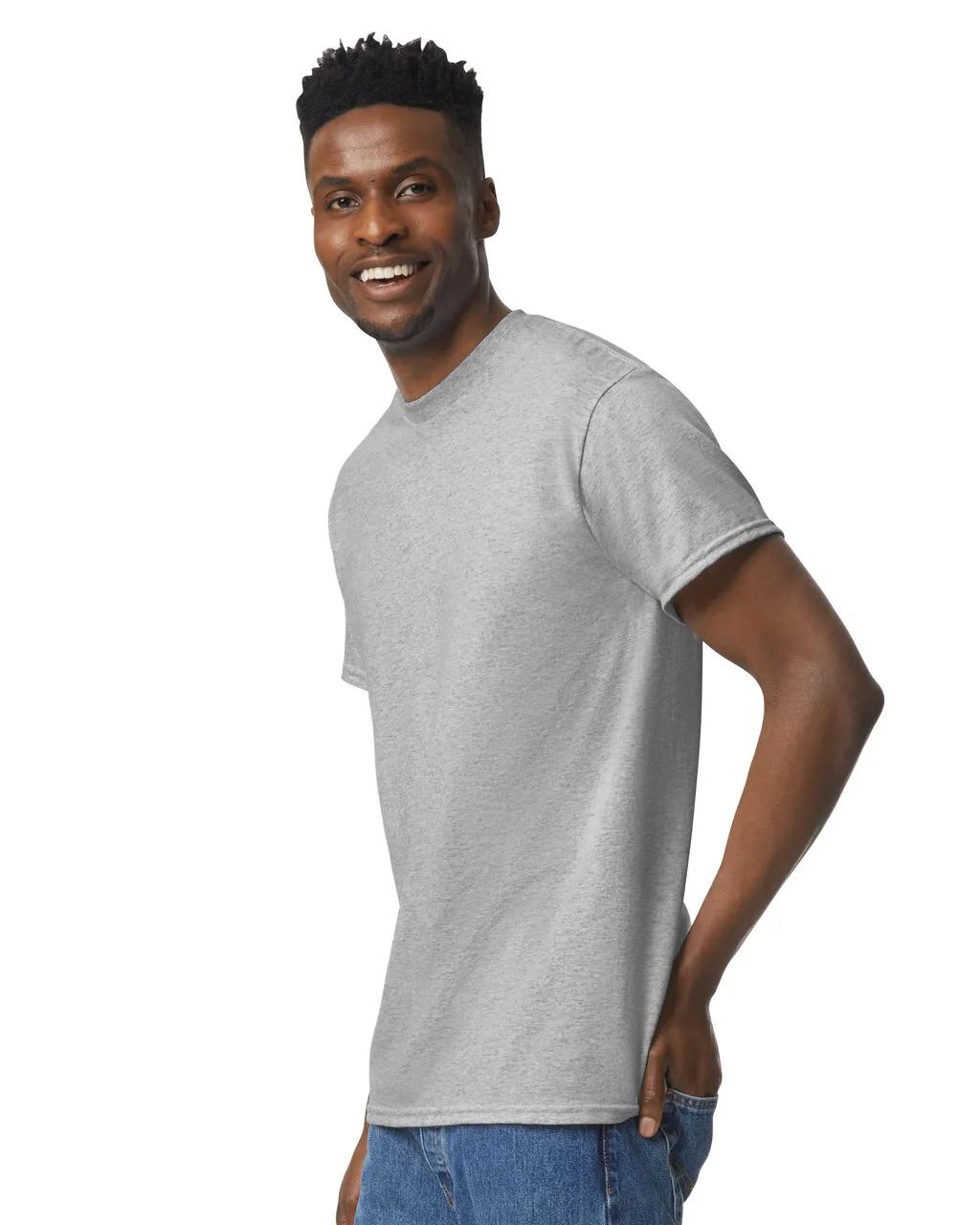 Gildan 8000 DryBlend - Sport Grey - Image 2