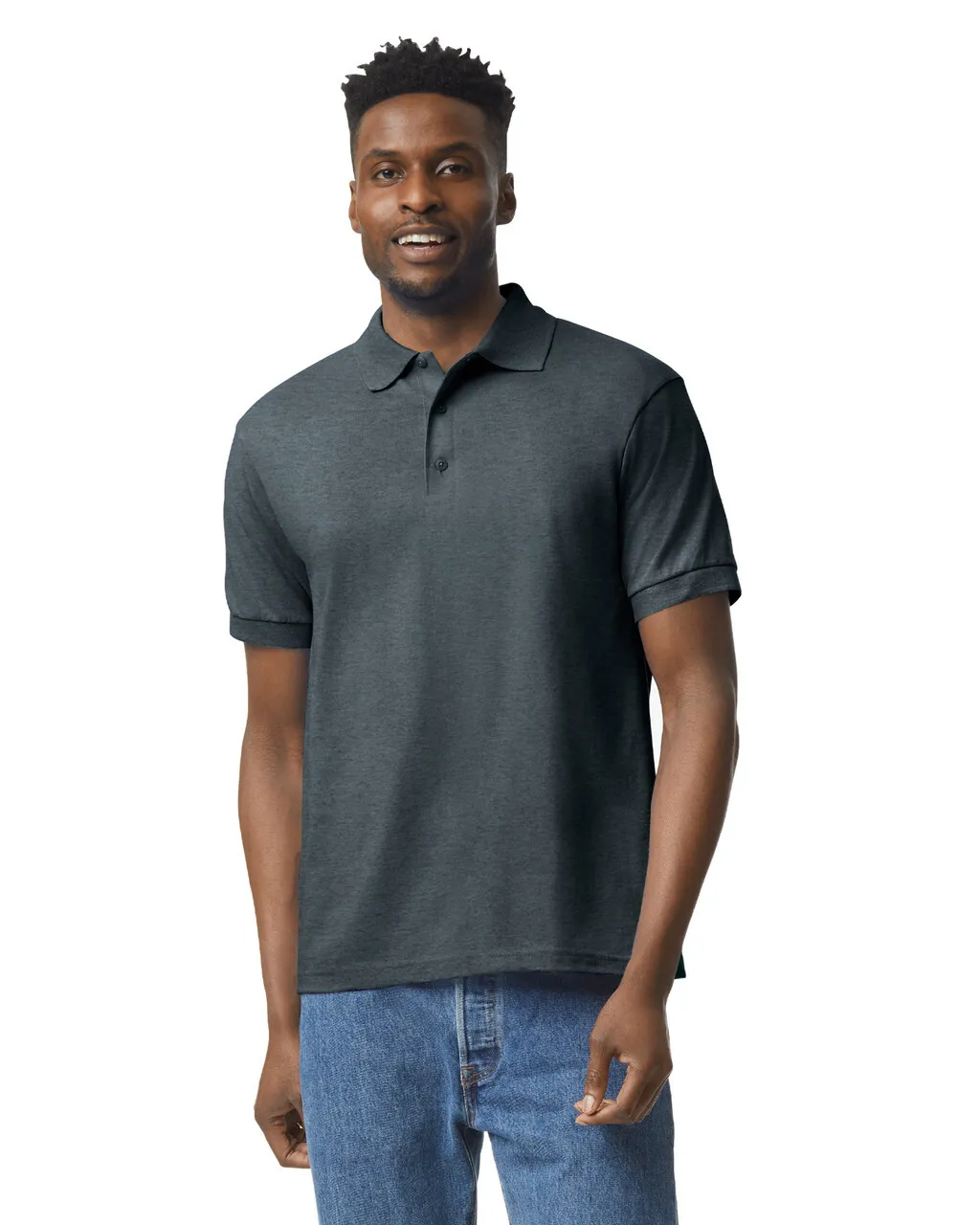 Gildan 8800 Polo - Dark Heather