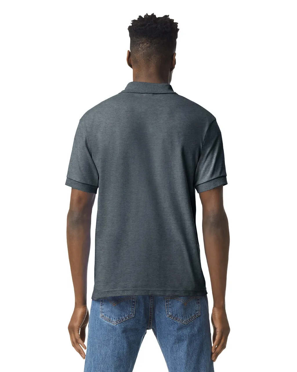Gildan 8800 Polo - Dark Heather - Image 2