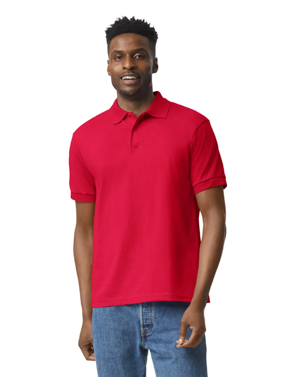 Gildan 8800 Polo - Red - Image 2