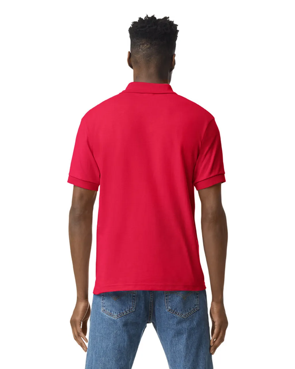 Gildan 8800 Polo - Red - Image 3