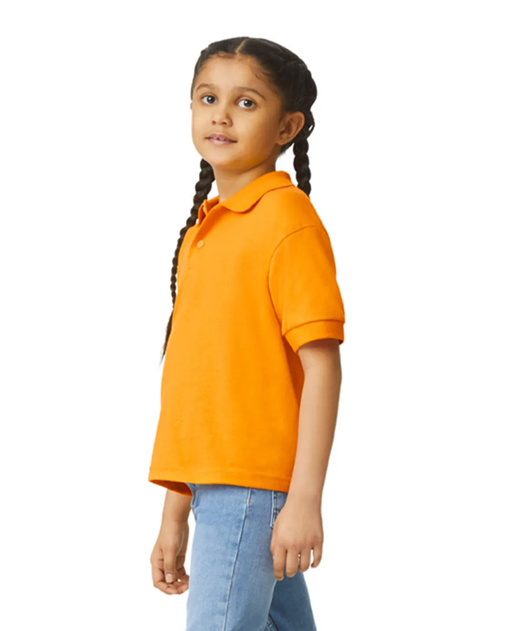 Gildan 8800B Youth Polo - Gold - Image 3
