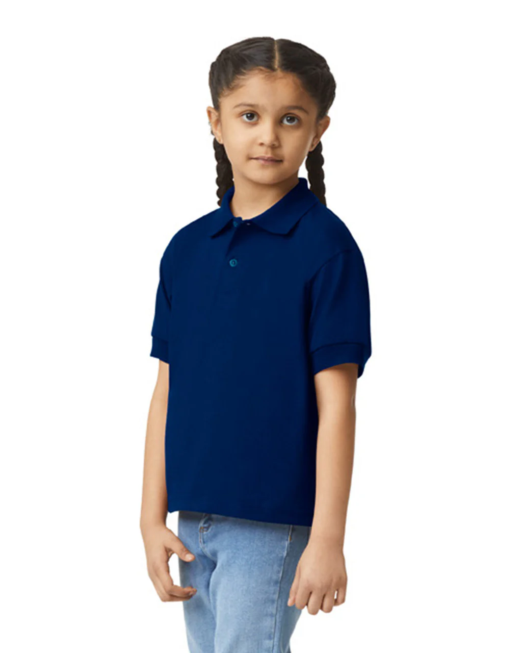 Gildan 8800B Youth Polo - Navy - Image 3