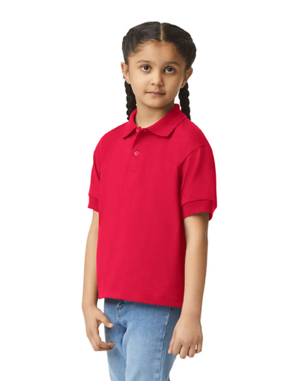 Gildan 8800B Youth Polo - Red - Image 3