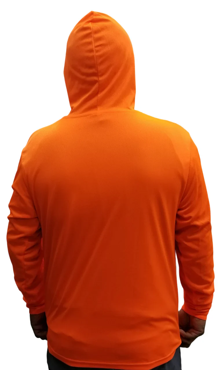Hooded Longsleeve - Safety Orange - Image 3