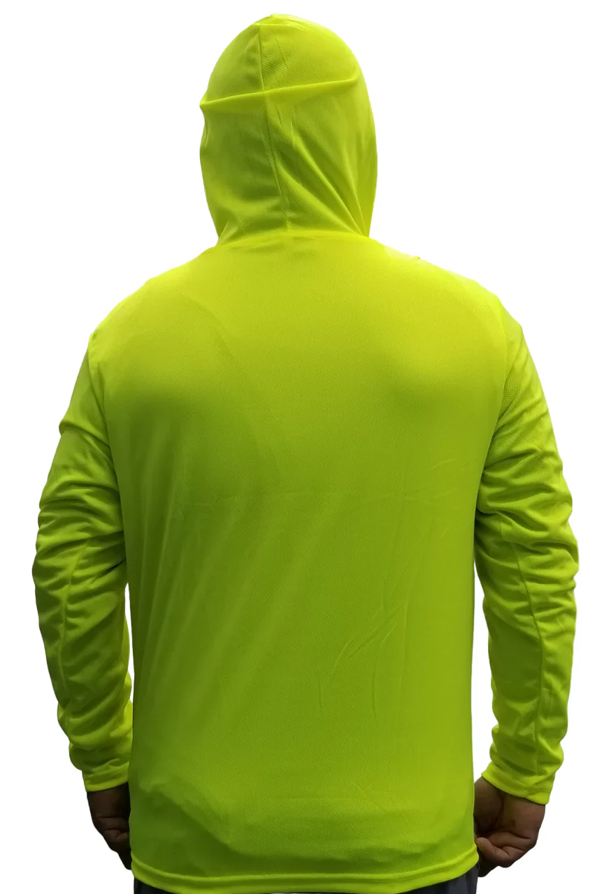 Hooded Longsleeve - Safety Yellow - Image 3