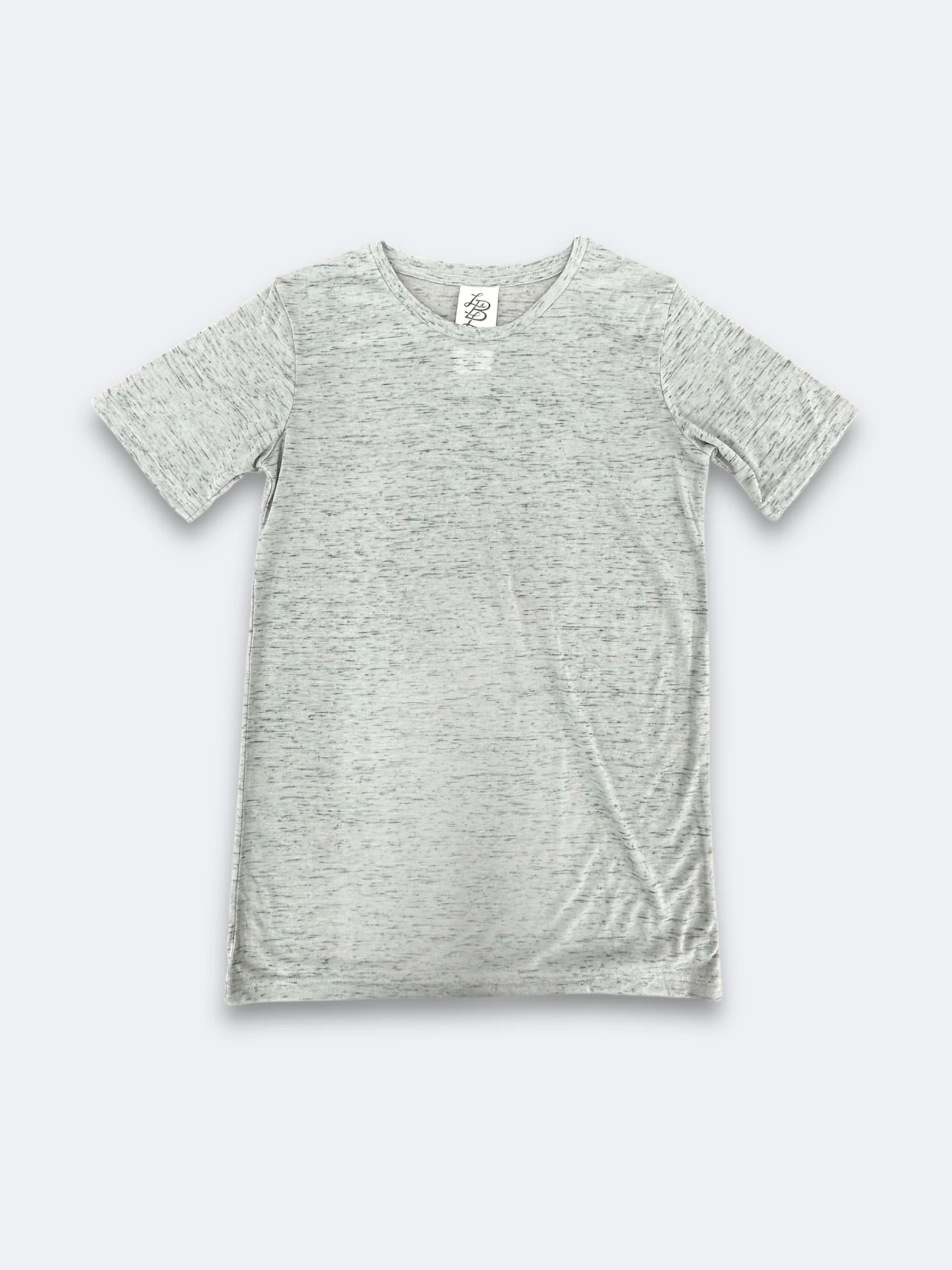 LBL Marble Shirt Round Neck - HTR Grey