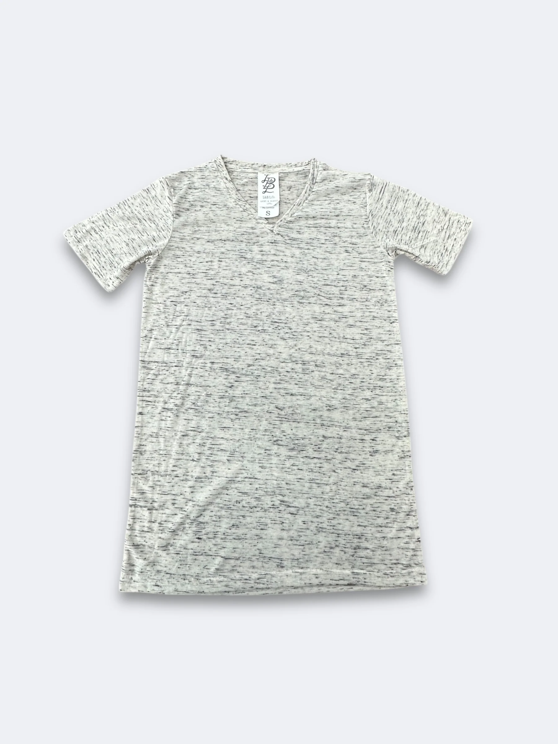 LBL Marble Shirt V - Neck - HTR Tan