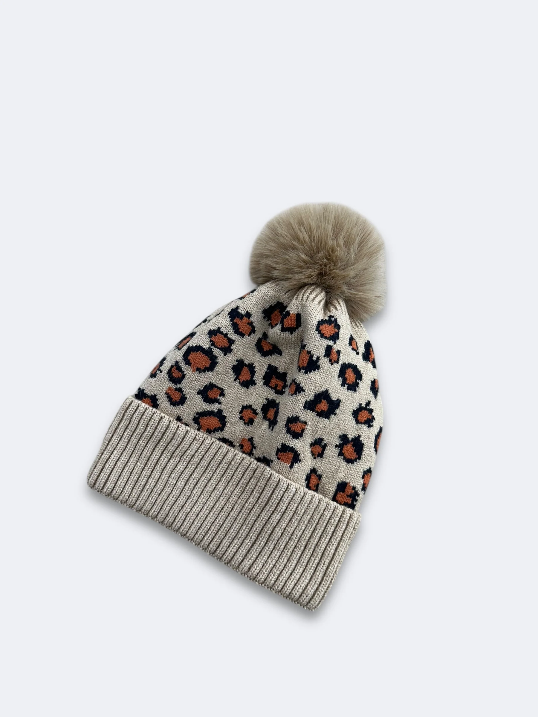 Leopard Beanies - Tan