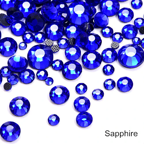 Small Bag Hot Fix Rhinestones- Sapphire