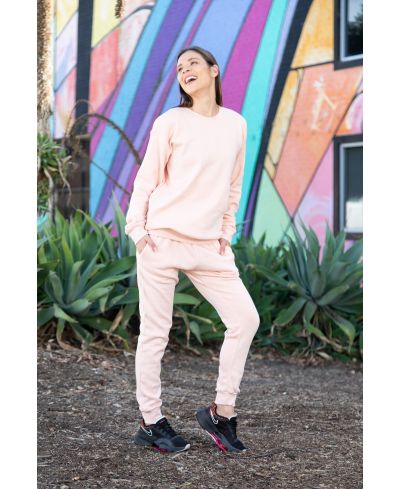 Lucky & Blessed Life 601 Joggers - Peach - Image 3