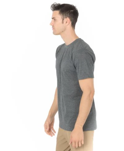 Lucky & Blessed Life 3142P Sublimation T-Shirt - Charcoal Heather - Image 2
