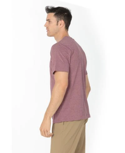 Lucky & Blessed Life 3142P Sublimation T-Shirt - Heather Burgundy - Image 2