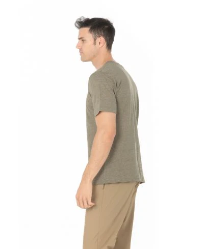 Lucky & Blessed Life 3142P Sublimation T-Shirt - Heather Olive - Image 2