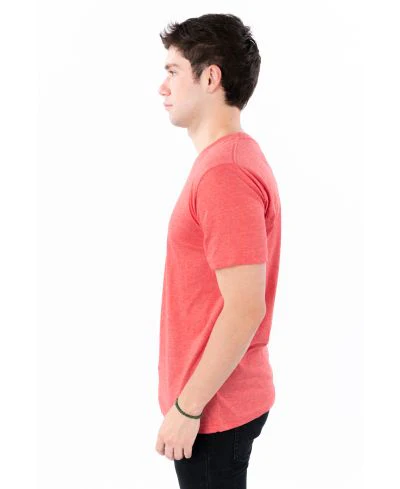Lucky & Blessed Life 3142P Sublimation T-Shirt - Heather Red - Image 2