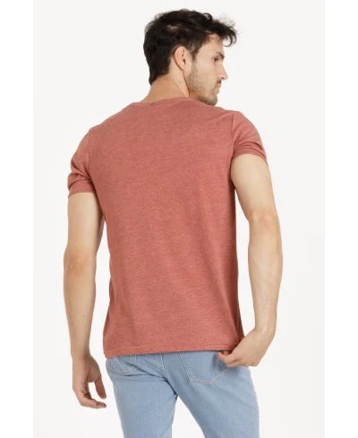 Lucky & Blessed Life 3142P Sublimation T-Shirt - Heather Rust Red - Image 3