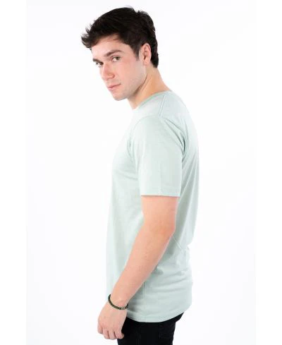 Lucky & Blessed Life 3142P Sublimation T-Shirt - Heather Stone Blue - Image 2