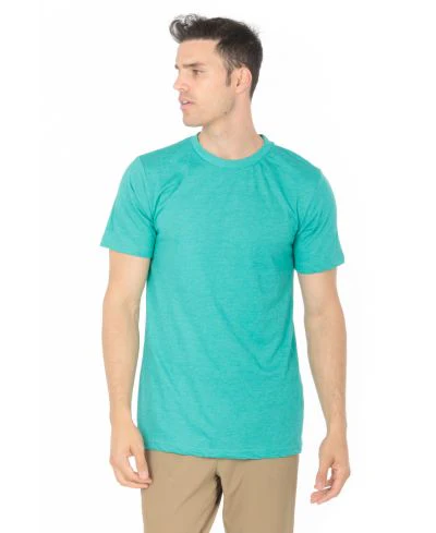 Lucky & Blessed Life 3142P Sublimation T-Shirt - Heather Teal
