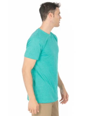Lucky & Blessed Life 3142P Sublimation T-Shirt - Heather Teal - Image 2