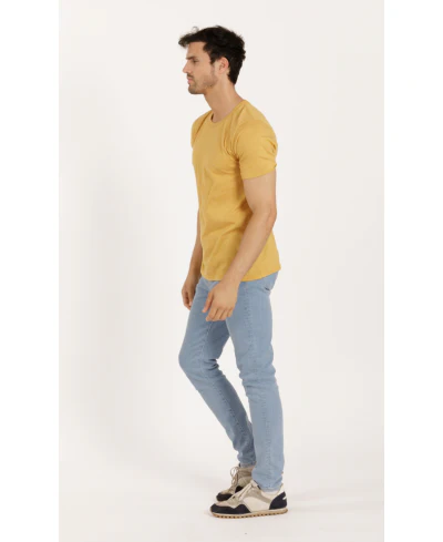 Lucky & Blessed Life 3142P Sublimation T-Shirt - Heather Turmeric - Image 2