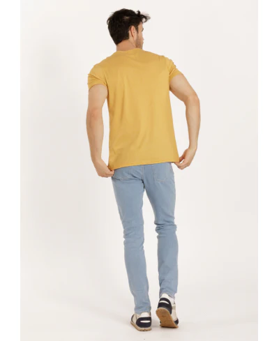 Lucky & Blessed Life 3142P Sublimation T-Shirt - Heather Turmeric - Image 3