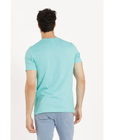 Lucky & Blessed Life 3142P Sublimation T-Shirt - Heather Turquoise - Image 3