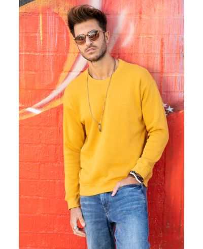 Lucky & Blessed Life 501 Sweatshirt - Mustard