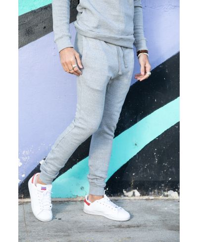 Lucky & Blessed Life 601 Joggers - Heather Grey - Image 3